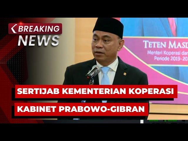 BREAKING NEWS - Sertijab Kementerian Koperasi Kabinet Prabowo-Gibran