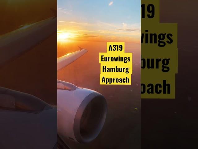 Eurowings A319 approach into Hamburg