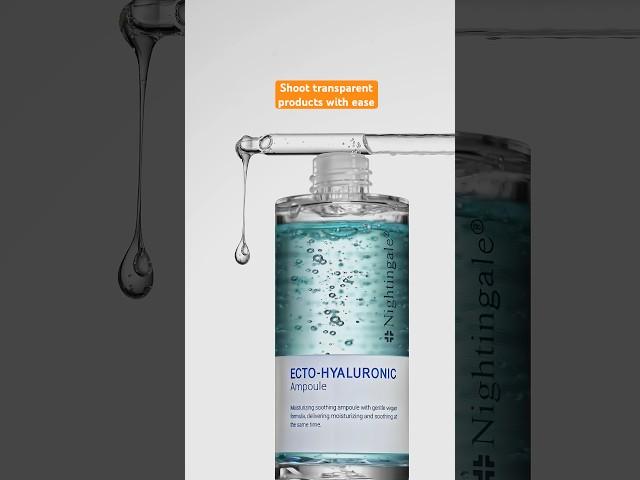 Did you know you can shoot transparent products with just two lights?