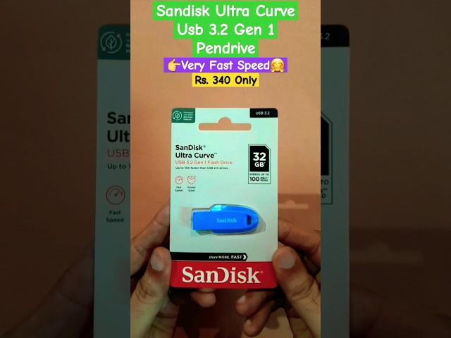 Sandisk Ultra Curve Usb 3.2 Gen 1 Pendrive Unboxing  #pendrive