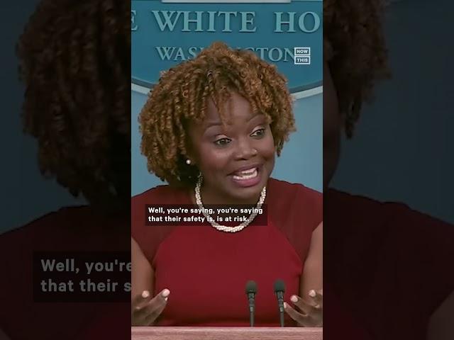 WH Press Secretary Shuts Down Reporter Suggesting Trans Kids Are Dangerous