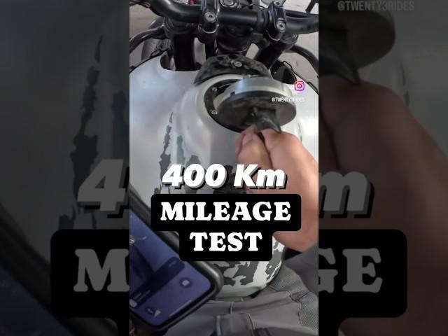 400km Mileage Test of ​⁠@royalenfield Himalayan450. #himalayan #twenty3rides