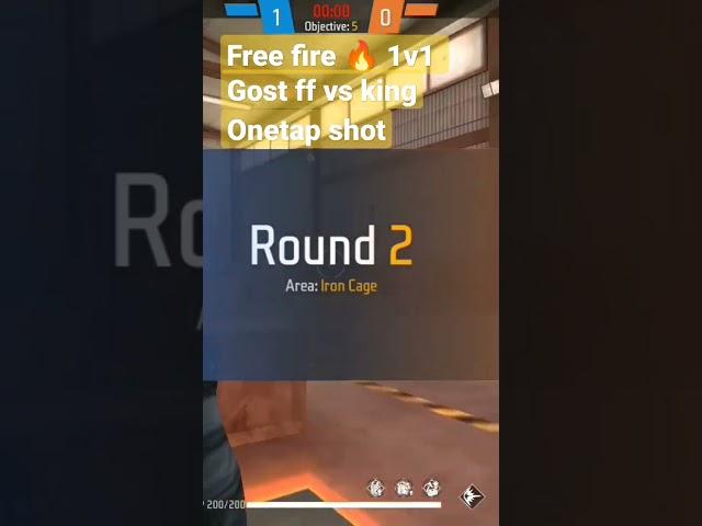 free fire 1vs1 Gost FF vs king onetap shot