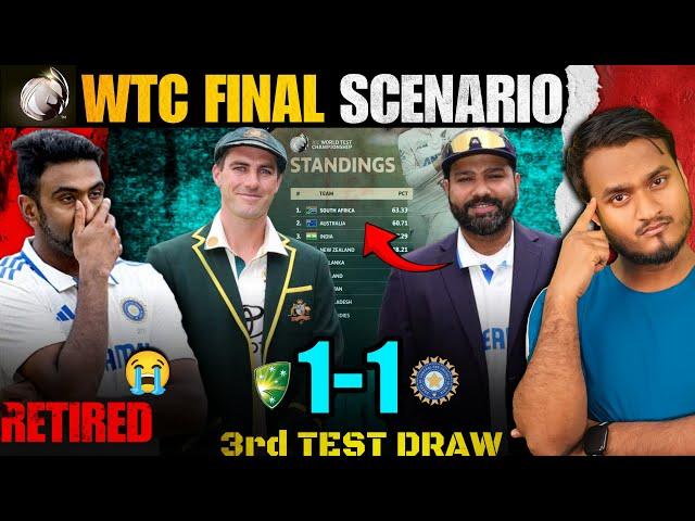 WTC Points Table & Final Scenario | Ashwin Retirement | India Save 3rd Test (Gaba ) | India Target