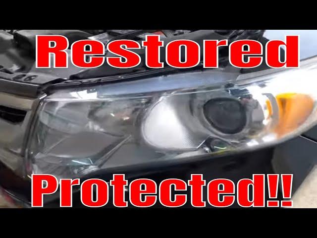 Headlight Restoration And Protection! Yet Another Option To Remove Oxidation & Preserve The Lens!!