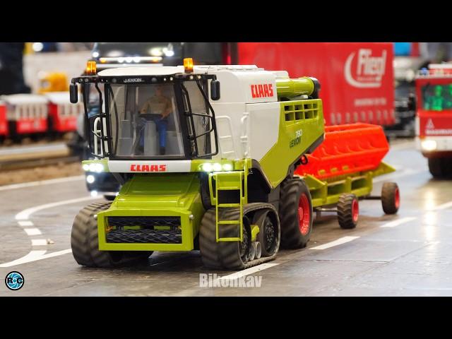 MEGA RC TRUCKS, RC EXCAVATOR AND RC EQUIPMENT WORKING AT HOBBY FAIR LEIPZIG 2024