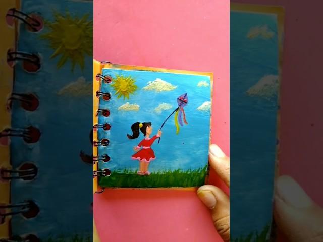 Relaxing mini sketch book painting#art#satisfying#painting#shorts#viral,Manahil Art Academy