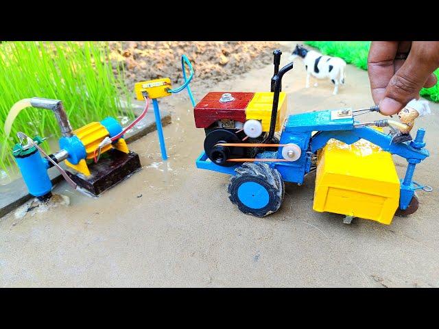 diy power tiller supply water pump | diy tractor | water pump @KeepVilla