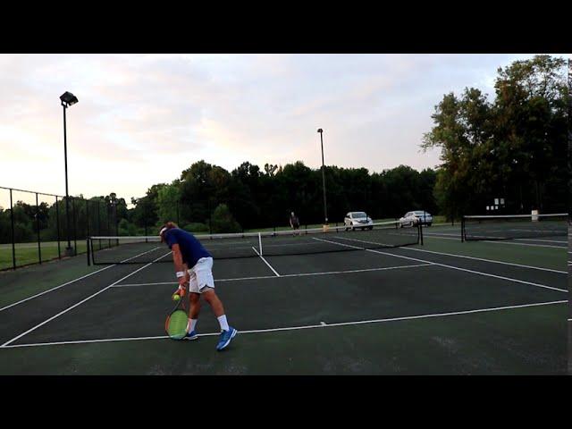 Tennis - How to get lobbed (Awesome defensive shot)