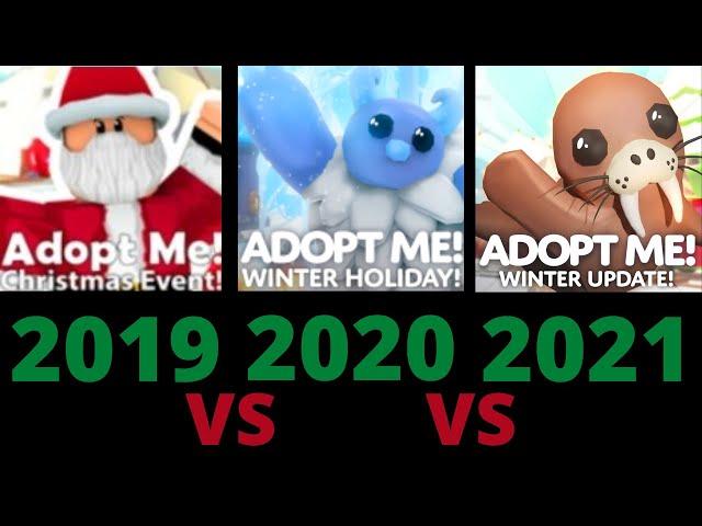 Christmas/Winter Event 2019 vs 2020 vs 2021 (THE ULTIMATE COMPARISON) | Roblox Adopt Me!