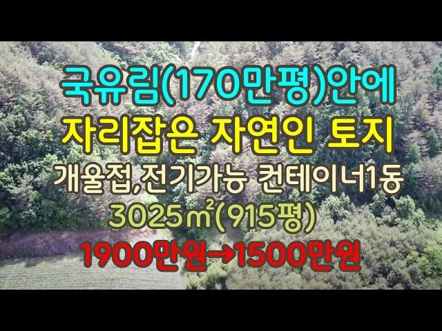 재업편집영상(계절적차이로 인해 현장모습이 다소 차이가 날수있습니다.)170만평 국유림속에 자리잡은 자연인 토지#영양부동산#싼땅 #시골땅#촌땅#경북땅#귀농귀촌#자연인 토지