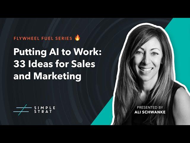 How to use AI in Sales and Marketing - 33 Tips (Full Webinar)