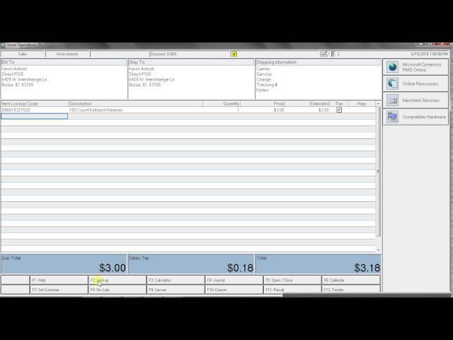 Microsoft Dynamics Retail Management Systems (RMS) Store Operations Review & Demo