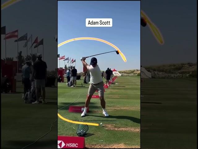 2024 Power Long Hitter Adam Scott Awesome Swing Motion & Slow Motion