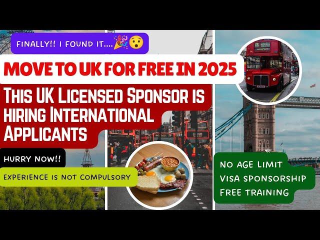 Get VISA SPONSORSHIP with this UK Govt LICENSED Organization!