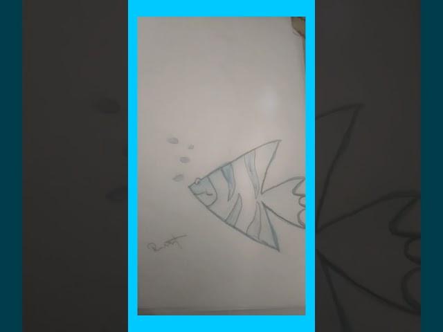 R.Nishanth art and craftfish drawing