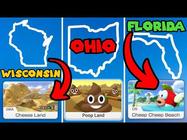 Every State’s Official Mario Kart Track