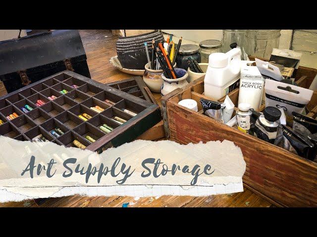 ART SUPPLY STORAGE IDEAS |  Favorites To Stay Organized & Store Supplies