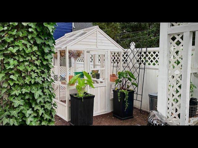 Cottage Style Greenhouse Tour & Future Courtyard Plans, Aviary and Chicken Yard/ PlantTastic