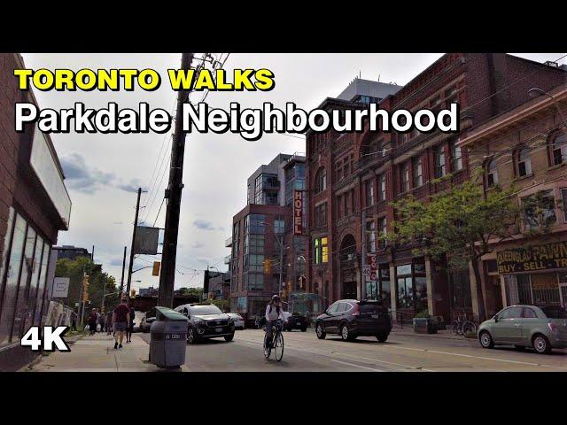 Toronto Walks - Parkdale Neighbourhood Walk [4K]