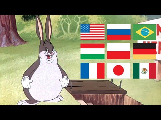 "Big Chungus" in Different Languages | Bugs Bunny MEME | Wabbit Twouble | Multi-language