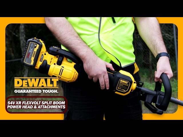 DeWALT 54V XR FLEXVOLT Split Boom Power Head & Attachments