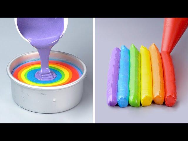 Perfect Rainbow Cake & Dessert for Your Family | My Favorite Colorful Dessert Recipes