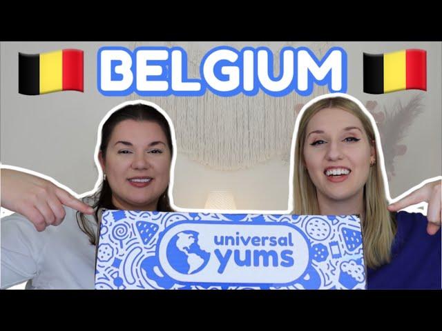 TRYING BELGIAN SNACKS  | Universal Yums | Super Yum Box | November 2024 | BELGIUM