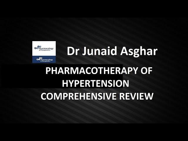 Anti-hypertensive Drugs | Comprehensive Review | CVS || Dr Junaid Asghar