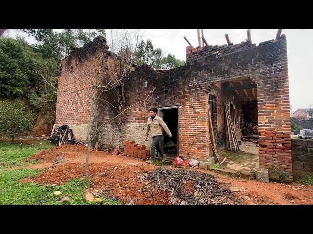 Young man renovates abandoned house, surprising his parents | renovation process