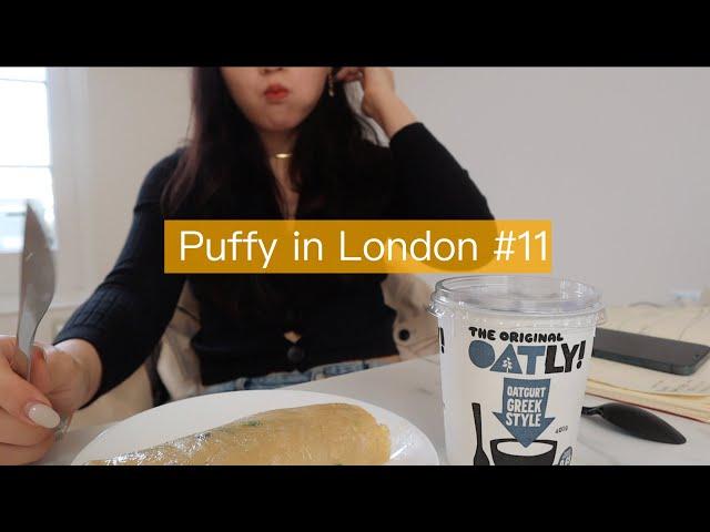 [英國留學] 燕麥奶Oatly優格、鮮芋仙、在家做牛肉麵、蝦鬆、Halal Guys again｜Puffy in London #11｜DearPuffyShen