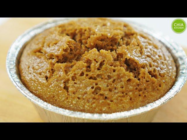 Dark Brown Sugar Rice Cake (Huat Kueh) | 黑糖米发糕