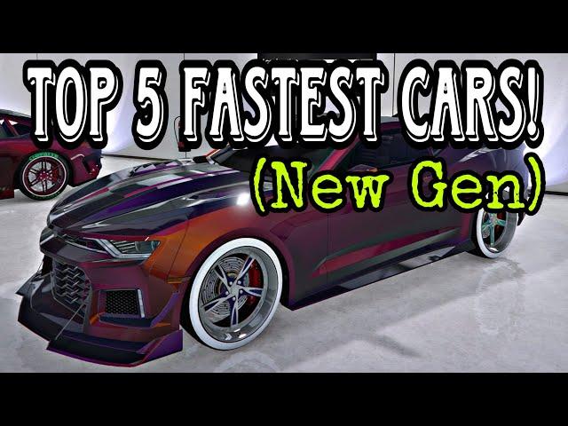 TOP 5 FASTEST CARS (NEW GEN) GTA 5 ONLINE *2023*