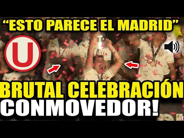 BRUTAL CELEBRACIÓN DE UNIVERSITARIO TRAS SALIR BICAMPEONES EN EL FUTBOL PERUANO ESTO PARECE EL MADRI