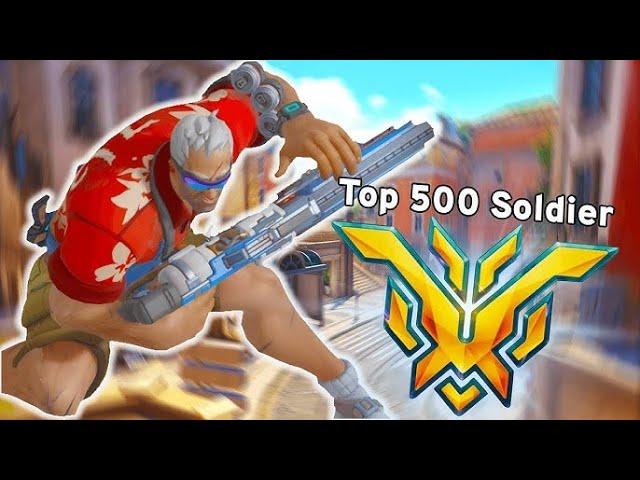 28K DMG! WHAT TOP 500 SOLDIER 76 LOOKS LIKE IN OW 2!