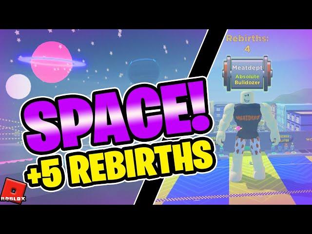SPACE UPDATE! Getting +5 Rebirths | Strongman Simulator