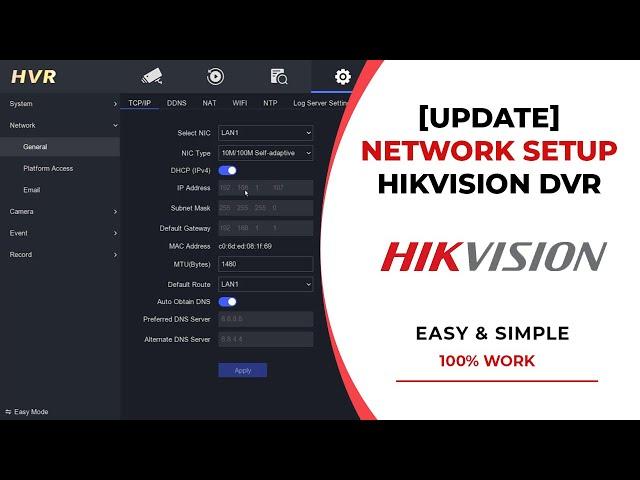 [NEW UPDATE] Hikvision Online Setup | Hikvision DVR Network Setup