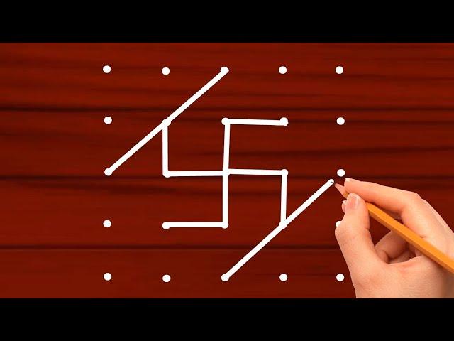 Very beautiful and easy Rangoli   5*5 dots design for diwali | trick and tips for make rangoli