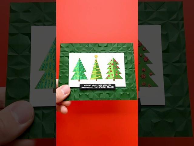 Easy DIY Christmas Card! ASMR Crafting #asmr #asmrsounds #christmas #craft