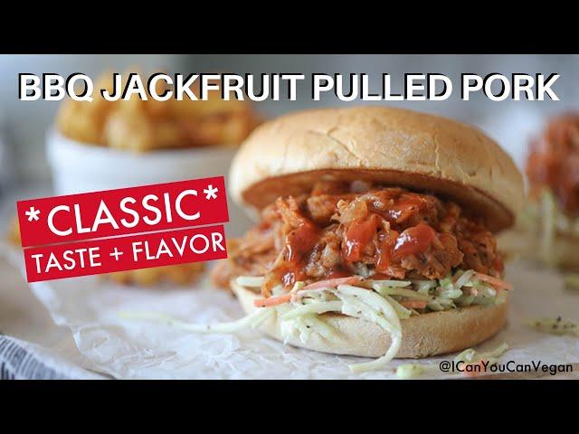 BBQ JACKFRUIT PULLED PORK SANDWICH! 