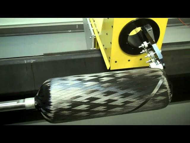 TCR Composites Towpreg Winding Demo