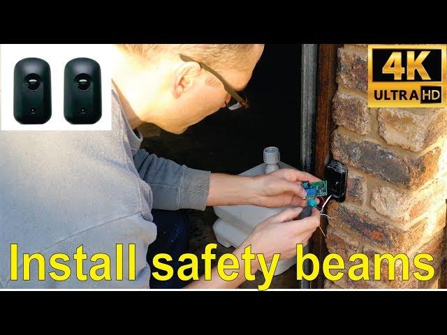 How to install infrared safety beams for gate or garage (Centurion I5 type)