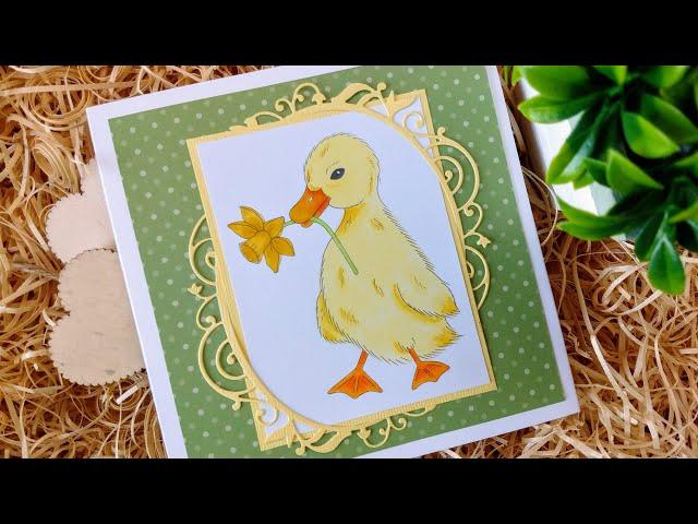 Colouring the Duckling digi image from Ruth Hamilton Design with Tonic Studios Alcohol Markers