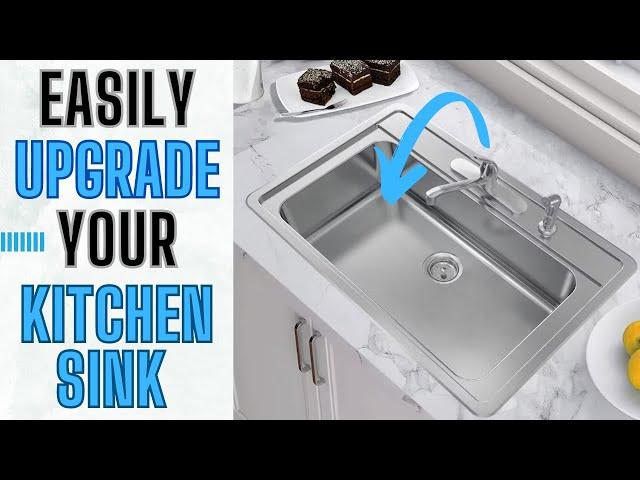 Kitchen Sink Install (Double Sink to Single Drain)