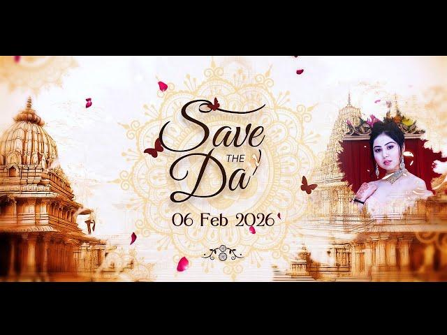 Cinematic Traditional Save The Date Video | Classic Wedding Invitation Template | Inspire Studio