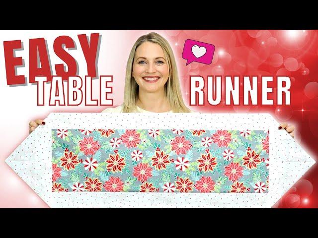 Easy 10 Minute Table Runner Tutorial for Beginners