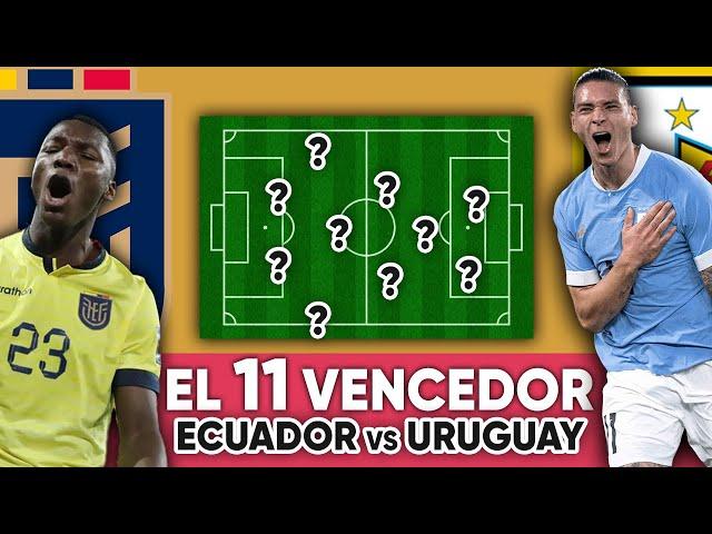 ME EQUIVOQUÉ pero.. ARREGLO LA ALINEACIÓN de ECUADOR vs URUGUAY