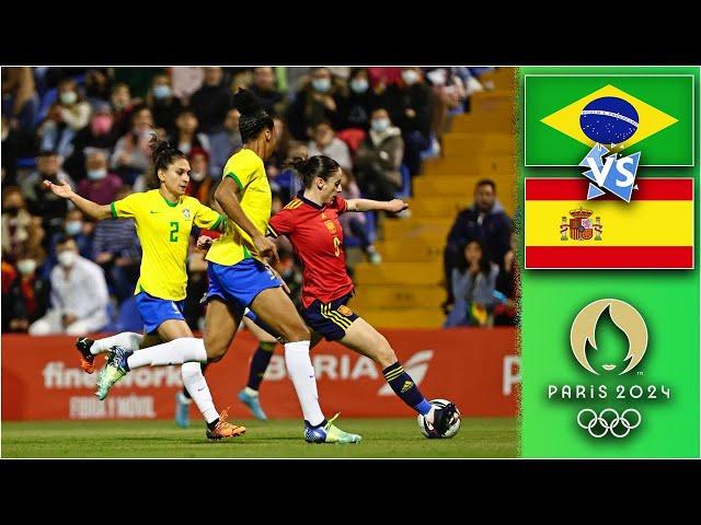 Brazil vs Spain Live Stream | Olympic 2024 Paris , Women Football | Watchalong