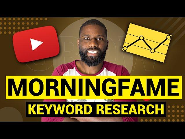 YouTube keyword research with Morningfame