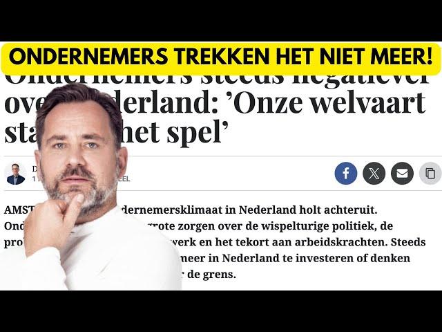 Ondernemers in Nederland maken zich zorgen over de toekomst